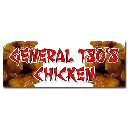 GENERAL TSOS CHICKEN DECAL Sticker Chinese Food Restaurant Asian